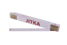 Metr skládací 2m JITKA (PROFI,bílý,drevo)