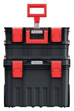 Set kufrů na nářadí a organizeru MODULAR SOLUTION 3v1,  53 x 35,5x 64 cm - barva: černá