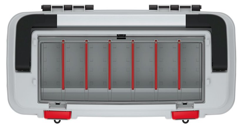 Kufr na nářadí s kov. držadlem OPTIMA (přepážky) 540x278x269 mm - barva: šedá