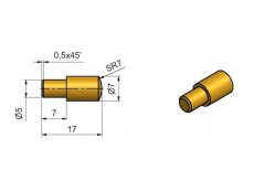 Čípková podpěra 7/5 Ms TKZ č.8162000A