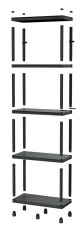 Regál STACKARO SOLID 75 HD - barva: černá