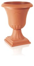 Kvetináč vysoký ATENA + NOHA 33 cm - barva: terakota