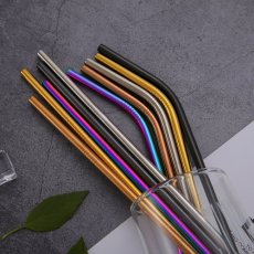 Brčko rovné 21,5cm průměr 6mm Duhové