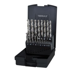 RUKO Sada vybrušovaných vrtáku do kovu Terrax HSS-G 19 dílu | 1-10 mm, plastový box