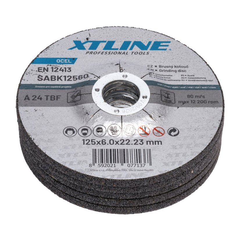 XTLINE Kotouč brusný na ocel | 230x6,0x22,2 mm