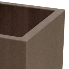 Květináč GENECA SQUARE 34 cm - barva: tmavě šedá