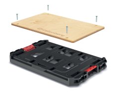 Adaptér s pevnou dřevěnou pracovní deskou X BLOCK ADAPTER BENCH - barva: černá
