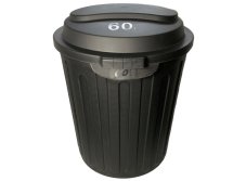 Koš na odpad prumyslový 60l černý