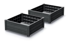 Vyvýšený záhon 2 ks BASE PLANT 61,8 cm - barva: antracit