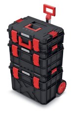 Set kufru na náradí a organizéru X BLOCK PRO 546x380x870 mm - barva: černá