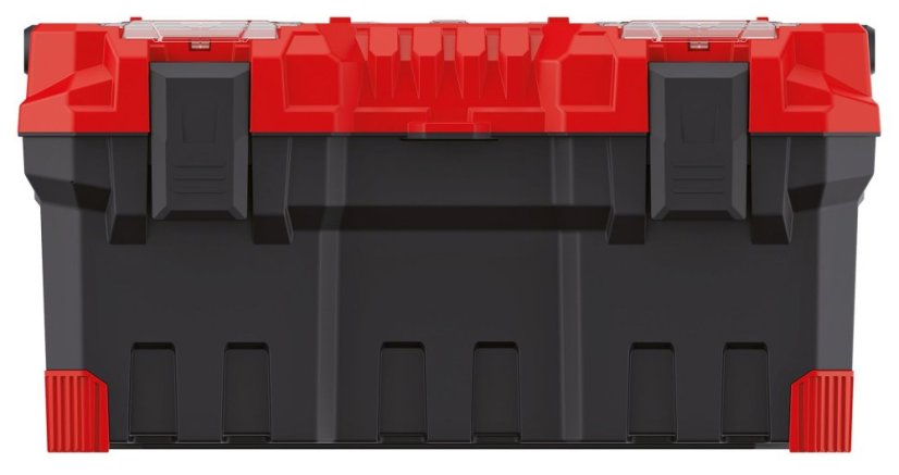 Kufr na nářadí s kov. držadlem TITAN PLUS  554x286x276 mm - barva: červená