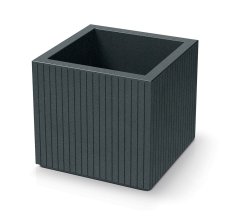 Květináč CORO SQUARE 48 cm - barva: grafit