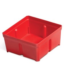 Sada 10 plastových boxů na nářadí TAGER BOX 10,5x10,5x5 cm, červené
