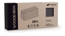 Zahradní box WOODEBOX 116 cm - 280 l - barva: umbra