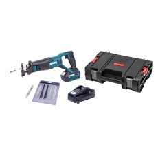 XTLINE Aku mečová pila 18 V + baterie 2.0 Ah + nabíječka 2.4 A + pilové plátky + box