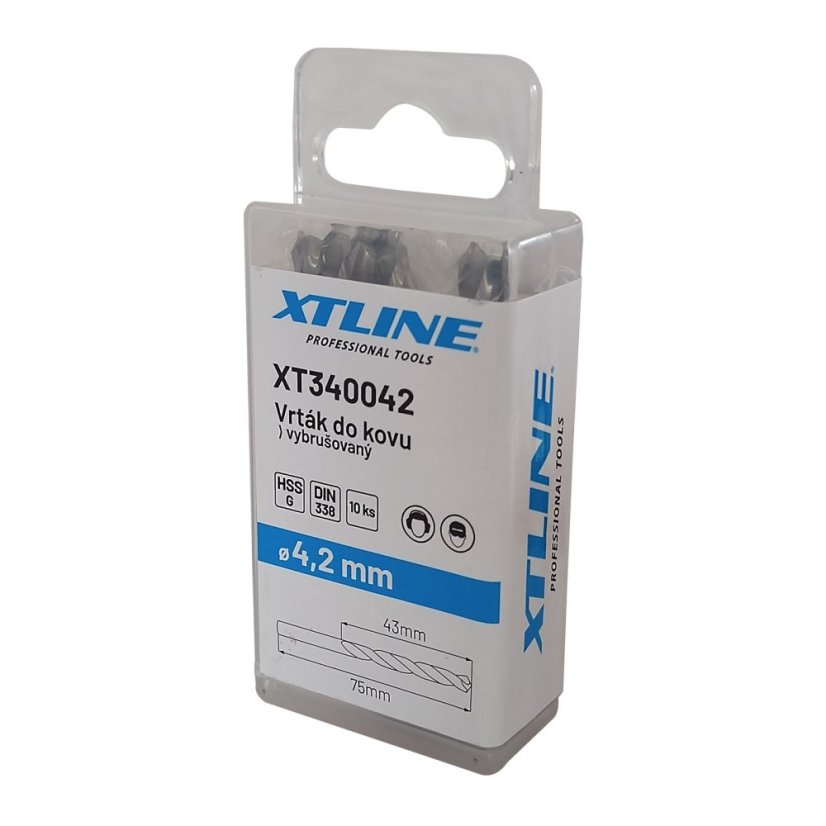 XTLINE Vrták vybrušovaný do kovu HSS-G | 2 mm