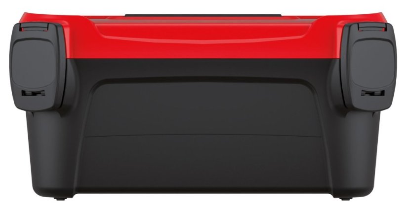 Kufr na nářadí SMART 328x178x160 mm - barva: černá s červeným víkem
