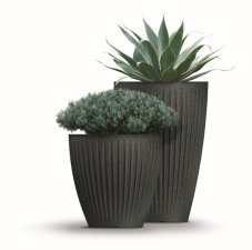 Květináč LATIA SQUARE MIDL 60 cm - barva: černý granit