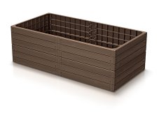Vyvýšený záhon BASE WOODY 149,2 cm - barva: rustikální cihlová