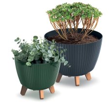 Květináč LAMIA 28,8 cm - barva: antracit