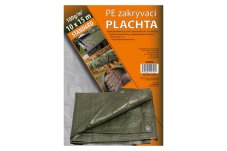 PE plachta zakrývací 10x15m 100g/m2 zelená