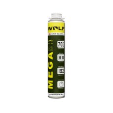 WOLF Pistolová pena MEGA 70l nízkoexpanzní | celoroční 870 ml