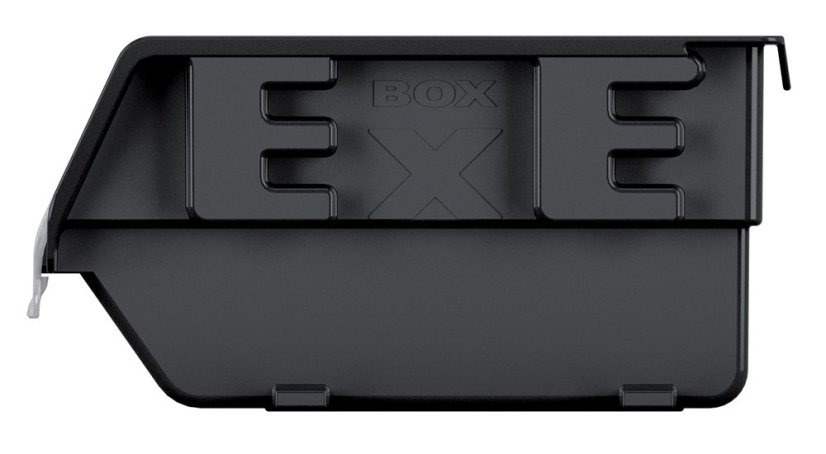 Plastový úložný box zavíratelný EXE PLUS 237x159x118 mm - barva: černá