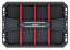 Přepravka na nářadí s přepážkami CARGO PLUS 495x345x210 mm - barva: černá/červená