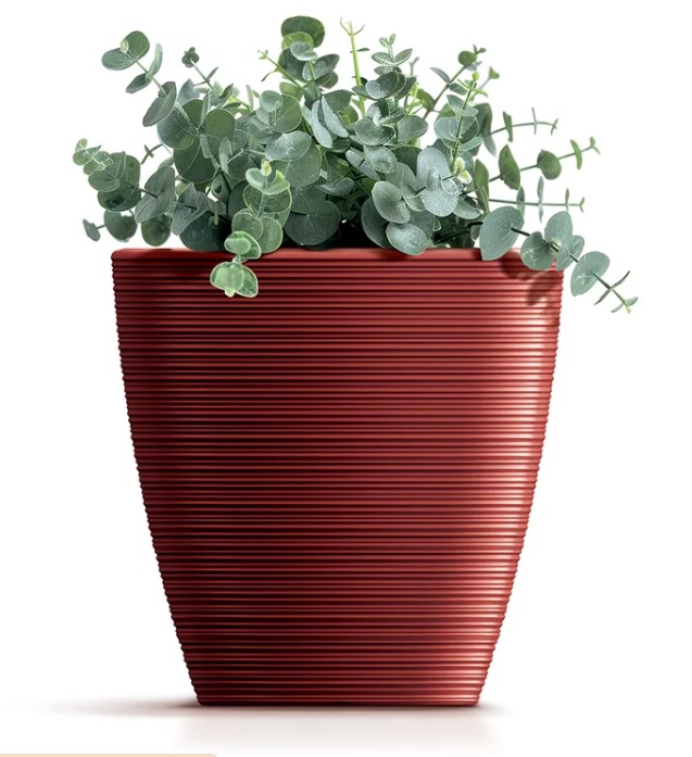 Květináč VENA ROUND s vkladem 19,8 cm - barva: šalvěj