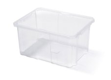 Plastový box úložný CARGOBOX 400x300x200 - barva: transparentní