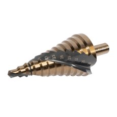 XTLINE Vrták stupňovitý HSS TiAlN | 10-45 mm, krok 5 mm (TRI)