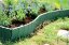 Travní lem GARDEN FENCE 595 cm - barva: lesní zelená