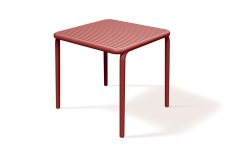 Jídelní stul BRENE 795x795x755 - barva: retro červená