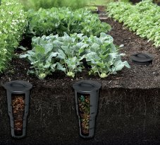 Podzemní mini kompostovací nádoba COMBIOSOIL 25 cm - barva: černá