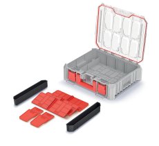 Organizér C BLOCK BRIDGE s přepážkami 44,5x36,8x12,2 cm  - barva: chladná šedá
