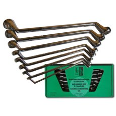 GK TOOLS Sada očkových klíčů vyhnutých chrom | 6-22 mm, 8 dílů, plastový držák