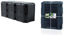 Kompostér MODULE CLASSICOMPO 1200 l bez balení - barva: černá