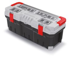 Kufr na náradí s kov. držadlem TITAN PLUS 752x300x304 mm - barva: šedá