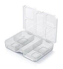 Organizér SQR box 19,3x14,7x3,5 cm - barva: transparentní