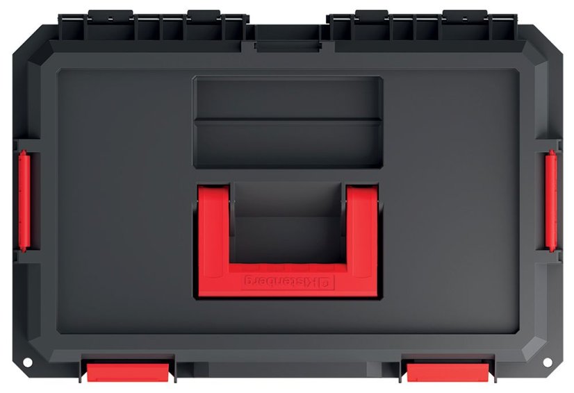 Kufr na nářadí s 2 přepážkami MODULAR SOLUTION 530x355x310 mm - barva: černá