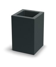 Květináč GENECA SQUARE 29 cm - barva: tmavě šedá