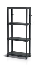Regál STACKARO SOLID 60 HD - barva: černá