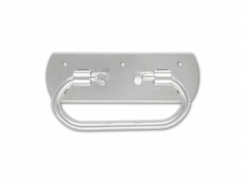 15525 kufrová rukojeť BZn základna 112x35mm V 43mm 15525 kufrová rukojeť BZn základna 112x35mm V 43mm