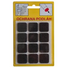 Filcová ochrana samolepící | 105H - hnědá 28x28x3 mm