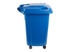 Popelnice D50WBL 50L modrá plastová s kolečky