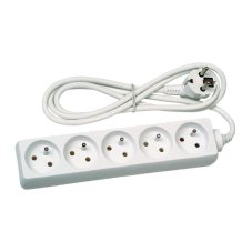 EMOS Prodlužovací kabel | bílý, 5 zásuvek, 230 V / 3 m, (1 mm²)