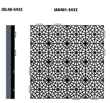Dlaždice zahradní MOSAIC 39,7x39,7 cm - barva: černá