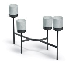 Stojan na kvetiny BLOOMIE STAND 125 cm - barva: šedá