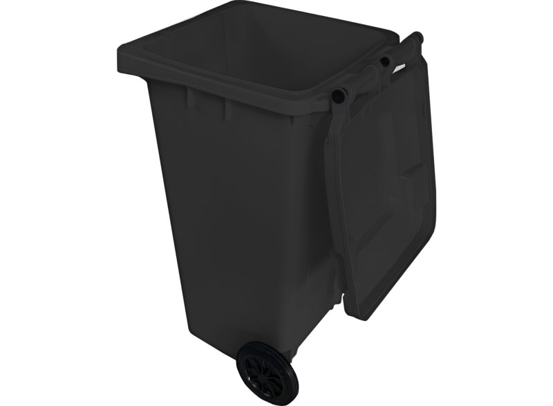 Popelnice C24 240L černá s kolečky