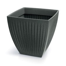 Květináč LATIA SQUARE MIDL 60 cm - barva: černý granit
